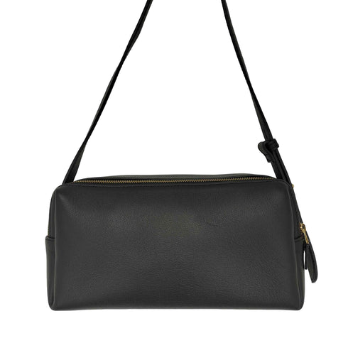 エレメ ELLEME Trousse Pebbled Leather Black レディース