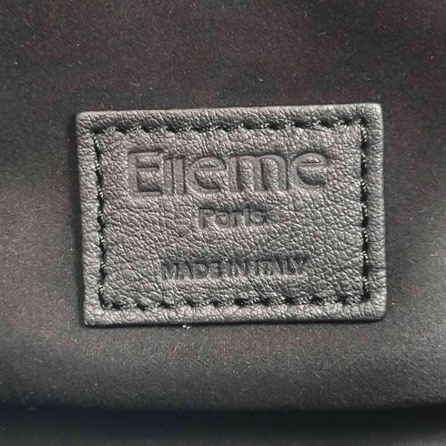 エレメ ELLEME Trousse Pebbled Leather Black レディース