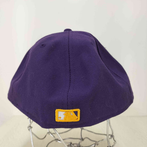 ニューエラ NEW ERA 50th 59FIFTY ロゴ 刺繍 ベースボールキャップ レイカーズカラー メンズ 7 5/8