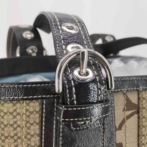 コーチ COACH シグネチャー パッチワークトートバッグ レディース