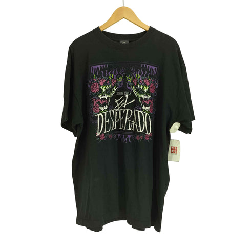 新日本プロレス スカル グラフィック プリント 半袖 Tシャツ メンズ 2XL