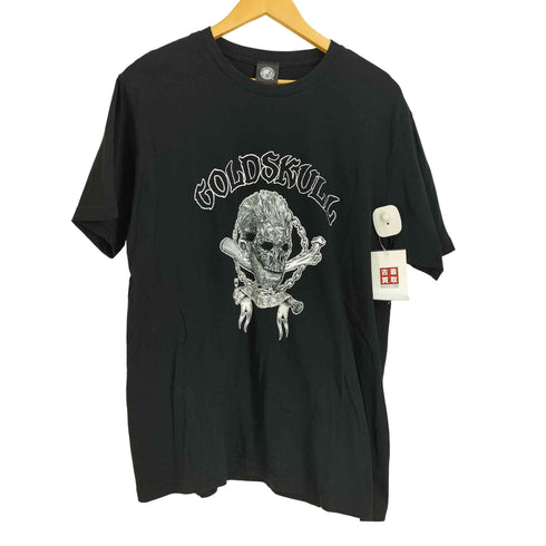 新日本プロレス SANADA×TOKYO HIRO コラボ スカル プリント 半袖 Tシャツ メンズ JPN:XL