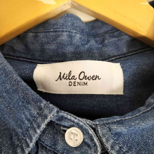 ミラオーウェン Mila Owen 袖ボリュームM刺繍入りデニムシャツブラウス レディース ONE SIZE
