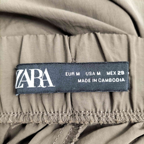 ザラ ZARA ナイロンカーゴパンツ レディース M