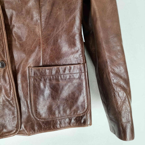 ギャップ Gap 00S OLD レザーテーラードジャケット レディース S
