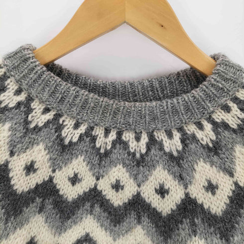 エルエルビーン L.L.Bean 70-80s ウールクルーネックノルディックニット メンズ import:M