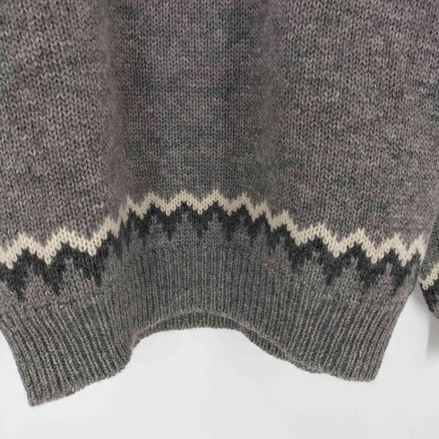 エルエルビーン L.L.Bean 70-80s ウールクルーネックノルディックニット メンズ import:M