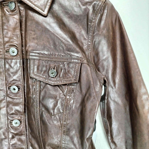 ギャップ Gap 00S OLD レザートラッカージャケット レディース S
