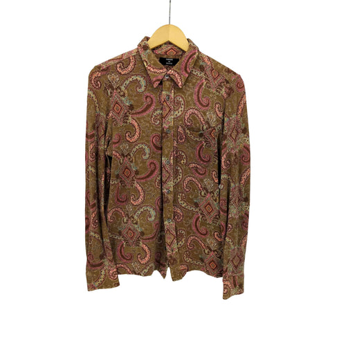 カバンドズッカ CABANE de ZUCCa パイル地 ペイズリー柄 L/S シャツ メンズ JPN:M