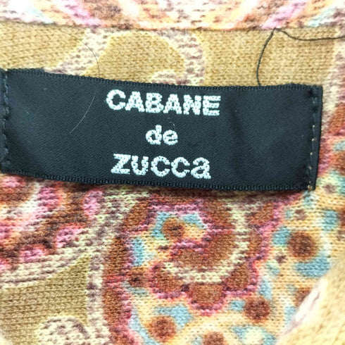 カバンドズッカ CABANE de ZUCCa パイル地 ペイズリー柄 L/S シャツ メンズ JPN:M