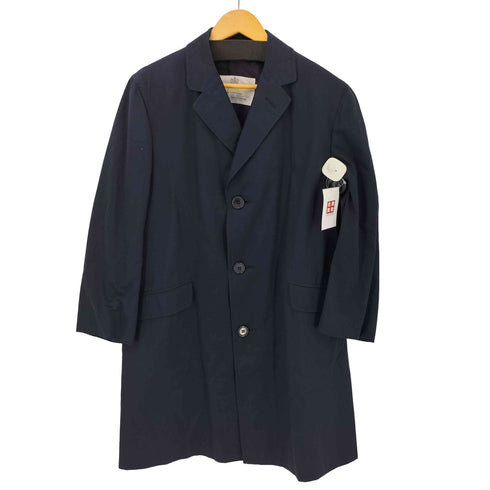 アクアスキュータム AQUASCUTUM MARSHALL FIELD&COMPANY 別注 TERYLENE COTTON ヘリンボーン ハーフコート メンズ