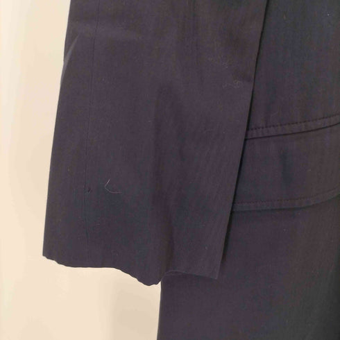 アクアスキュータム AQUASCUTUM MARSHALL FIELD&COMPANY 別注 TERYLENE COTTON ヘリンボーン ハーフコート メンズ