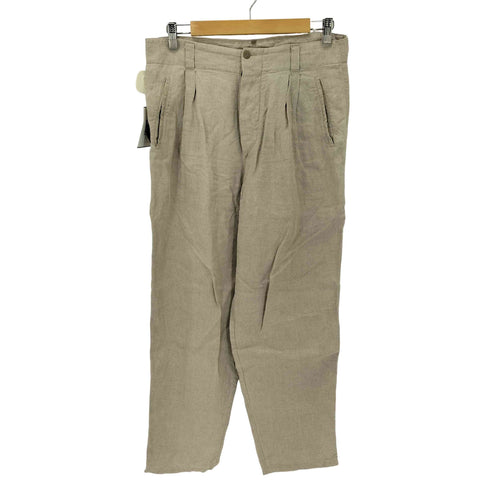 80S 2タックリネンワイドスラックス メンズ EUR:50