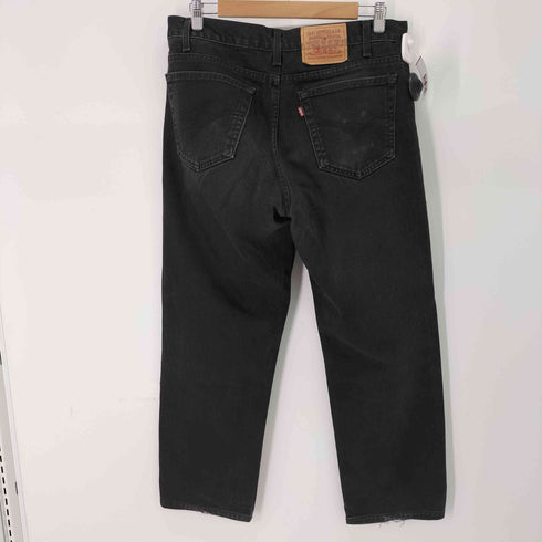 リーバイス Levis 90S MADE IN CANADA ボタン裏217 550 ワイドブラックデニムパンツ 後染め メンズ 34/30
