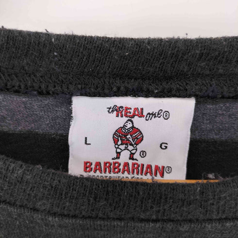 バーバリアン BARBARIAN 90S カナダ製 ボーダーTシャツ メンズ import:L