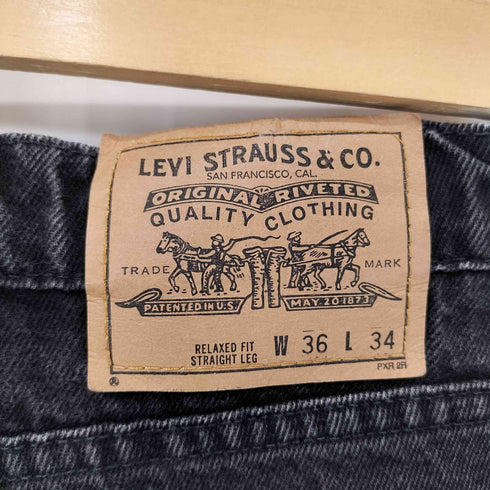 リーバイス Levis 90S 97年 USA製 40553-1759 後染めブラック バギーデニム メンズ W36/L34