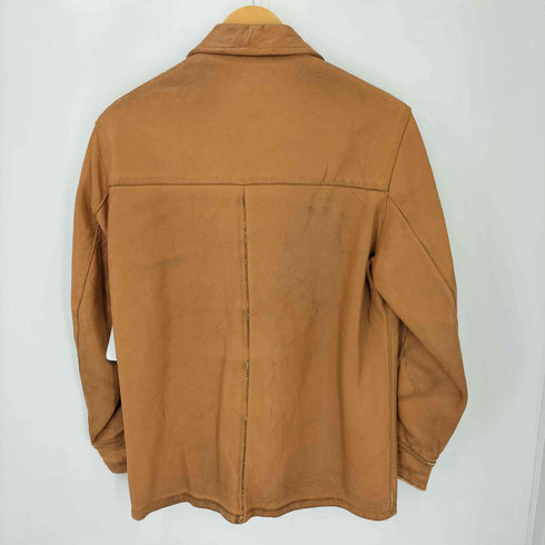 60S MID-WESTERN CCジップ ディアスキン レザーシャツジャケット メンズ US:38