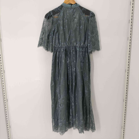 S/S レースロングワンピース レディース