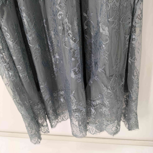 S/S レースロングワンピース レディース
