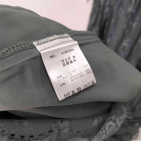 S/S レースロングワンピース レディース