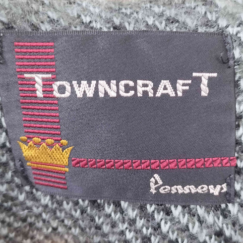 ペニーズタウンクラフト PENNEYS TOWNCRAFT 総柄 アクリルカーディガン メンズ 38-40