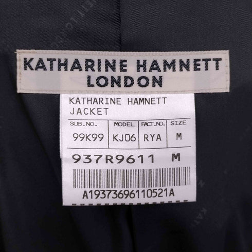 キャサリンハムネットロンドン KATHARINE HAMNETT LONDON 千鳥格子2Bテーラードジャケットセットアップ メンズ M