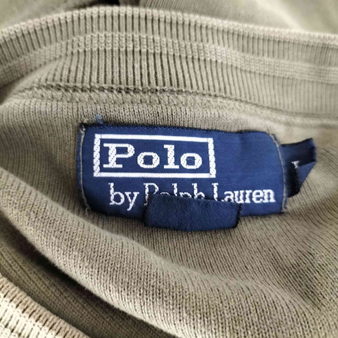 ポロバイラルフローレン Polo by RALPH LAUREN コットン ヘンリーネック ロングスリーブTシャツ メンズ import:L