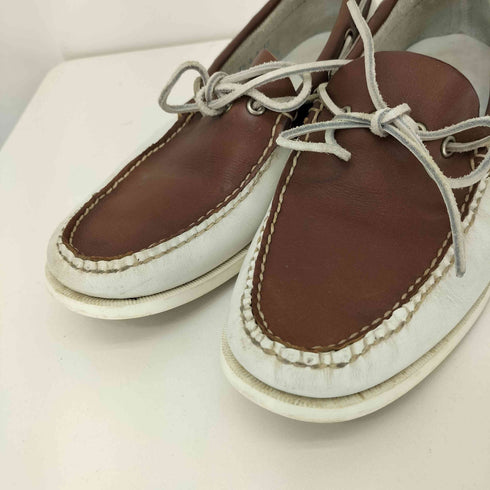 ラッセルモカシン Russell Moccasin 90S 4118 BOAT SHOE デッキシューズ AMAZONASソール バイカラー メンズ US:8.5