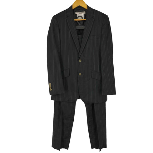 キャサリンハムネットロンドン KATHARINE HAMNETT LONDON ストライプ2Bテーラードジャケットセットアップ メンズ M