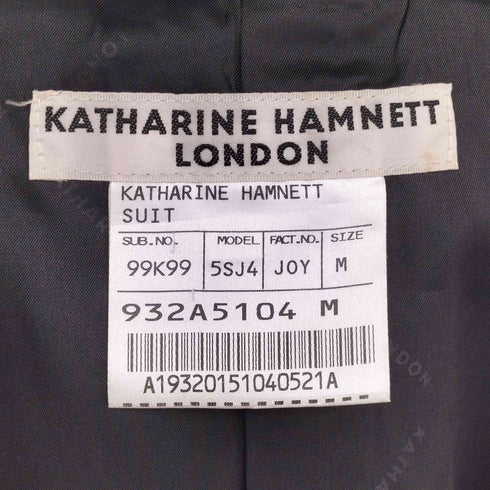 キャサリンハムネットロンドン KATHARINE HAMNETT LONDON ストライプ2Bテーラードジャケットセットアップ メンズ M
