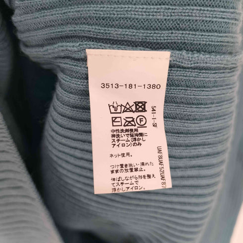 ユナイテッドアローズグリーンレーベルリラクシング UNITED ARROWS green label relaxing CR W リブ Vネック 12G ニット レディース