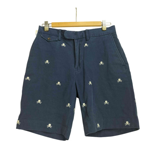 ラルフローレン RALPH LAUREN RUGBY スカル刺繍 チノハーフパンツ メンズ US:28-29