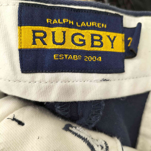 ラルフローレン RALPH LAUREN RUGBY スカル刺繍 チノハーフパンツ メンズ US:28-29