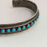 ナバホ NAVAJO STERLING JASON LIVINGSTON ターコイズバングル メンズ
