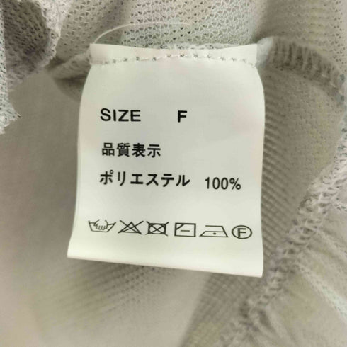 フェザープリント シアーブラウス y2k レディース FREE