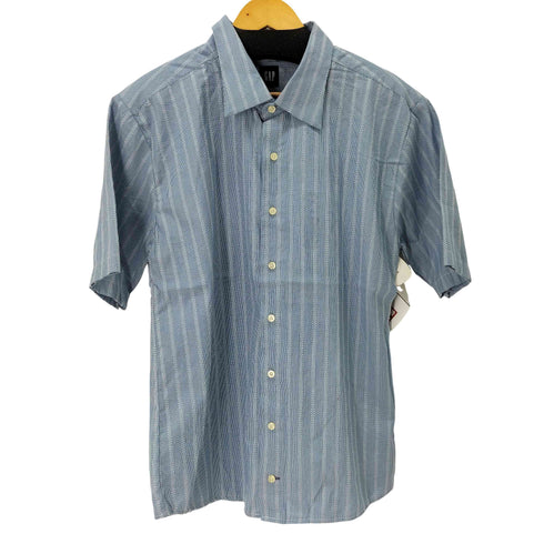 ギャップ Gap 90S FITTED PREMIUM S/S ストライプシャツ メンズ