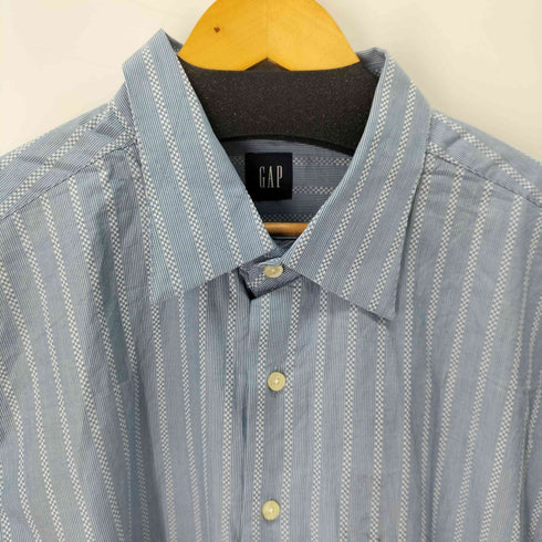 ギャップ Gap 90S FITTED PREMIUM S/S ストライプシャツ メンズ