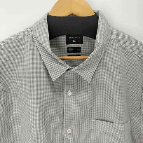クイックシルバー Quiksilver REGULAR FIT S/S フロントポケットチェックシャツ メンズ JPN:L