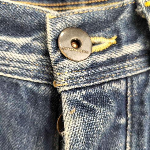 ジースターロー G-STAR RAW RAW DENIM ボタンフライ クラッシュ ストレートデニム メンズ 32