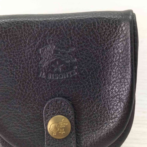 イルビゾンテ IL BISONTE フロントロゴ刻印レザーコインケース レディース