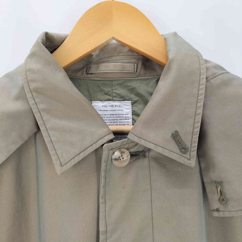 フィルザビル FILL THE BILL BIG SOUTIEN COLLAR COAT 玉虫色 ステンカラーコート メンズ JPN:2