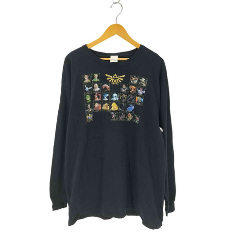 ゲームキャラクタープリントクルーネックカットソー メンズ JPN:XL