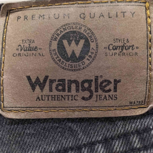 ラングラー Wrangler ストレートブラックデニムパンツ メンズ 30/32
