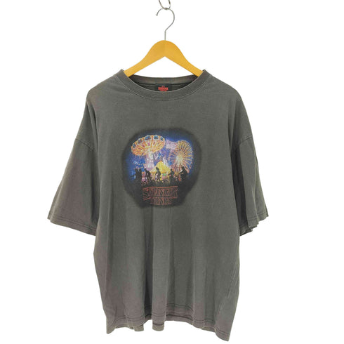 ウィゴー WEGO ヴィンテージ加工 プリントクルーネックTシャツ メンズ JPN:L