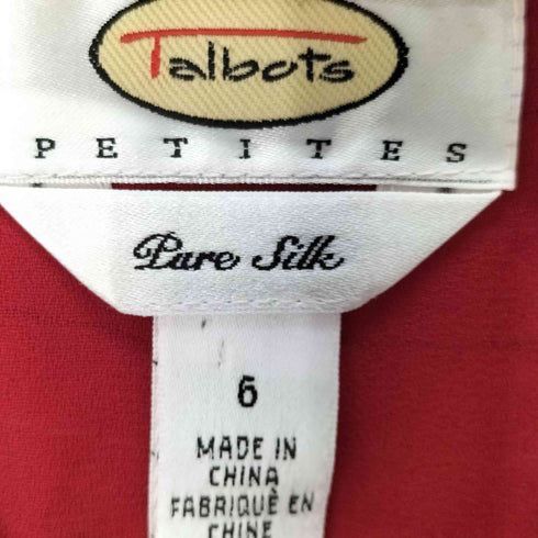 タルボット TALBOTS ボーダーノースリーブシルクワンピース レディース