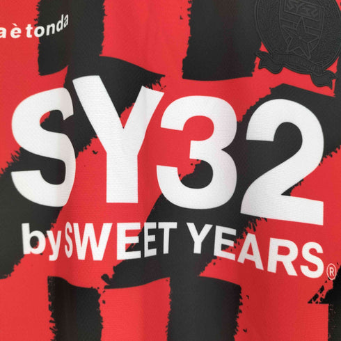 エスワイサーティトゥー SY32 by SWEET YEARS ACTIVE WORK OUT STRIP TEE ストライプ Tシャツ メンズ import:L