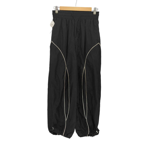 Unitoki 裾ドローコード パイピング ワイドシェルパンツ レディース M