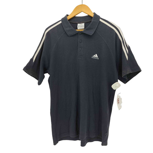 アディダス adidas 00s Y2K スリーストライプ ラグラン ポロシャツ メンズ O