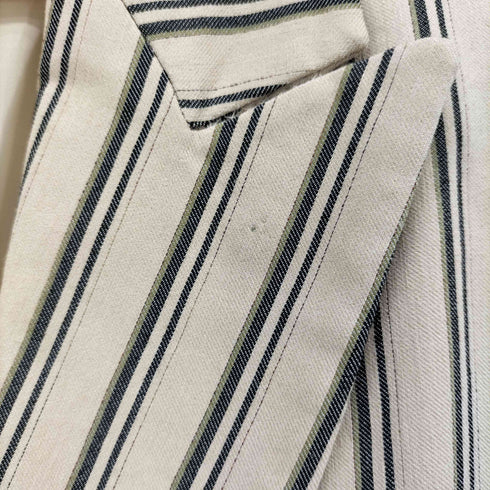 ザラ ZARA ダブルブレスト ストライプ テーラードジャケット レディース L