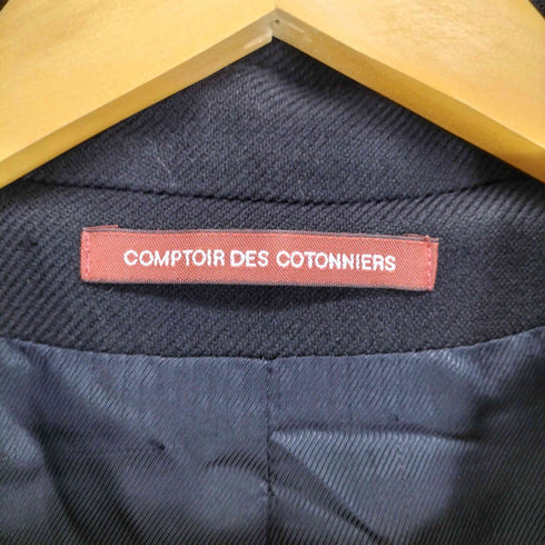 コントワーデコトニエ COMPTOIR DES COTONNIERS ウールコットン ダブルボタンピーコート レディース JPN:38